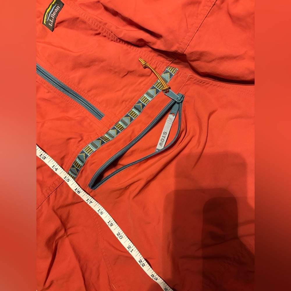 L.L.Bean Anorak Mountain Classic
Orange Tapered Trim Lightweight Jacket - Picture 11 of 15